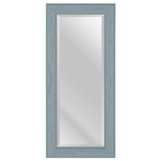 Imagen de Espejo de Pared Marco de Madera Azul 2 x 56 x 126 cm 