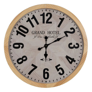 Imagen de Reloj de Pared de Madera Natural 76 x 76 cm 