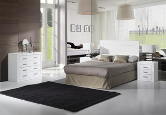 Imagen de Ambiente Dormitorio Kinus-Blanco Lacado