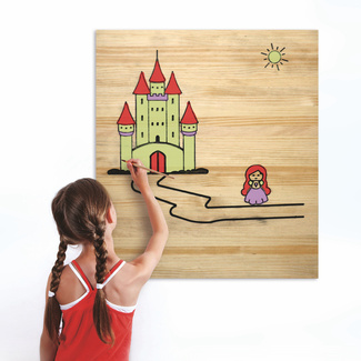 Imagen de Cuadro Infantil para Pintar Castillo 60 x 70 cm