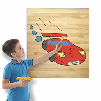 Imagen de Cuadro Infantil para Pintar Coche 60 x 70 cm