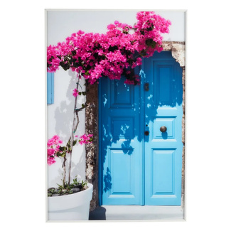 Imagen de Cuadro Puerta Azul Impresión en Cristal 3,6 x 80 x 120 cm