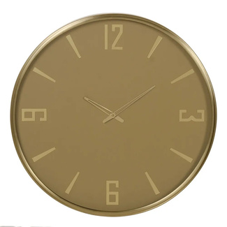 Imagen de Reloj de Pared de Acero Amarillo 51 x 51 cm 
