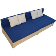 Sofa Industrial Box con Respaldo 80 x 240 cm